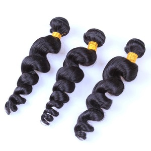 100% Unprocessed Virgin Brazilian Remy Human Hair Weave 8&quot;-30&quot; Loose Deep Wave Curl Wig New <strong>Model</strong> Extension <strong>Bundle</strong> - Product Image 1