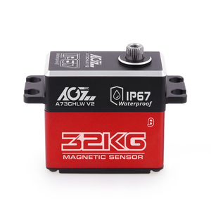 AGFRC A73CHLW V2 32 кг высокий крутящий момент 0135 сек, быстросохнущие металлические шестерни, водонепроницаемые стандартные сервопривод для 1/10 автомобиля/грузовика/робота - Product Image 1