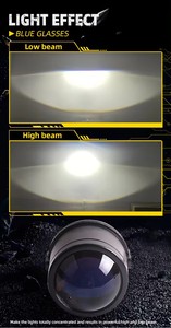 BI LED Bifocal เลนส์เลเซอร์ LED หมอก 3500K 4500K 6000K รถด้านหน้าโปรเจคเตอร์เลนส์หลอดไฟด้านหน้าหมอกโคมไฟรถเลนส์ไฟหน้า - Product Image 4