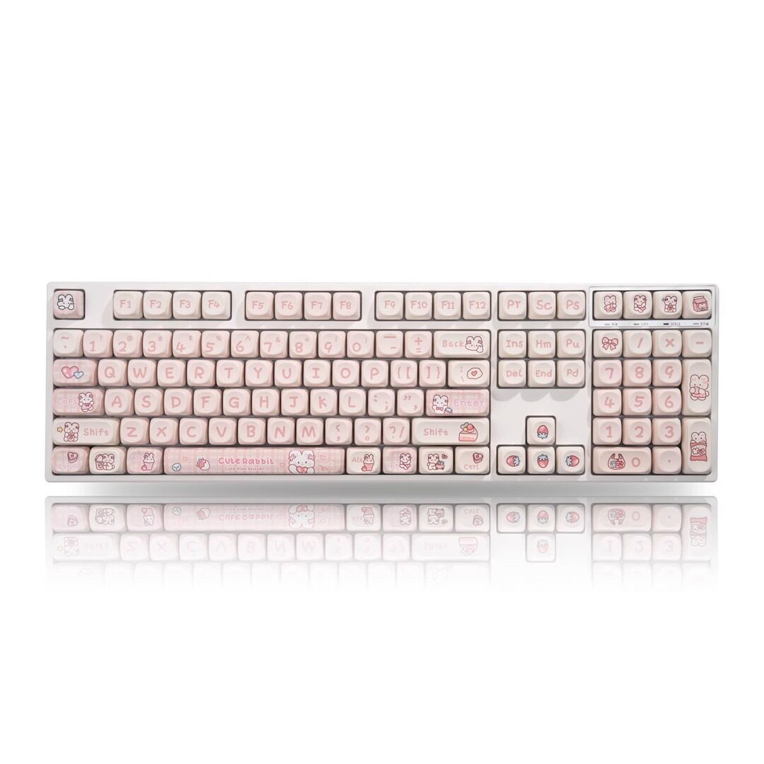 Teclado White-YG108 + Teclas M-OA Rabbit