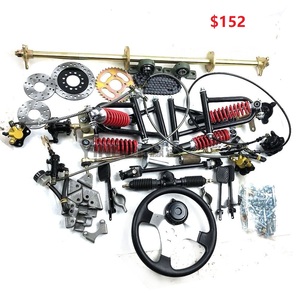 GO KART KARTING Quad 428スプロケットブレーキディスクローター6インチホイールタイヤATVUTVバギー65CMリアアクスル - Product Image 4