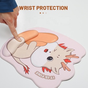 Alfombrilla de ratón de goma antideslizante para juegos de PC de silicona de dragón de dibujos animados ecológica, alfombrilla de ratón de espuma viscoelástica, Accesorios de ordenador para oficina - Product Image 3