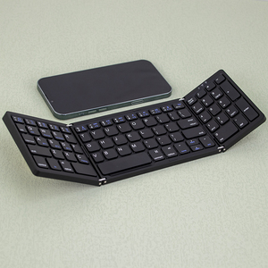 複数のシステムに対応可能フルサイズトリプル折りたたみ式キーボードコンピュータ小型ワイヤレスBluetoothキーボード - Product Image 2