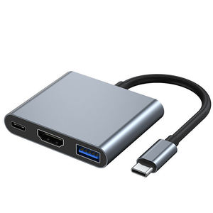Hot Selling Attractive Price <strong>USB</strong> <strong>C</strong> to HDTV 4K USB3.0 PD 3 in 1 Hub <strong>Type</strong> <strong>C</strong> 3 in 1 <strong>Adapter</strong> for Laptop PC - Product Image 5