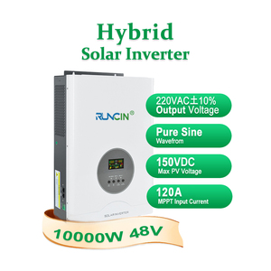Runcin 10KW Inversor híbrido solar fuera de la red 48V Controlador MPPT 120A Cargador Salida de entrada con WIFI gratuito Fase dividida para el hogar