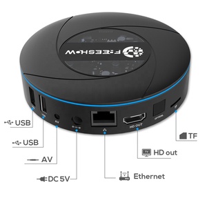 4k OTT FreeShowスマートテレビボックスAndroid 2.4G 5GデュアルWifi BTハイエンドギフトパッケージ2GB 16GBセットトップボックスLEDライト付き - Product Image 4