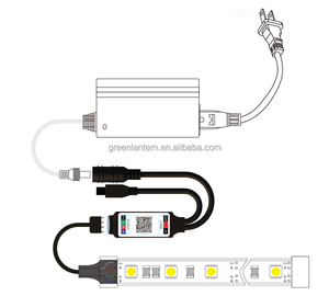 Mini RGB LED Controller Smart App 24Key Fernbedienung DC zu 4Pin Anschluss 5-24V 6A Controller Für RGB LED Strip Lights - Product Image 5