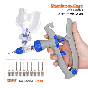 Jeringas veterinarias automáticas de 1ml, 2ml, 5ml, inyector de vacunación ajustable, inyección continua de animales - Product Image 2