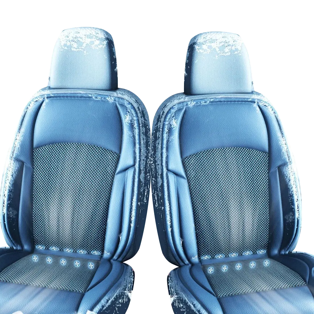 sweat removal interior accessory comfort fan leather ventilated bus driver cooling car seat cover cushion with ventilation