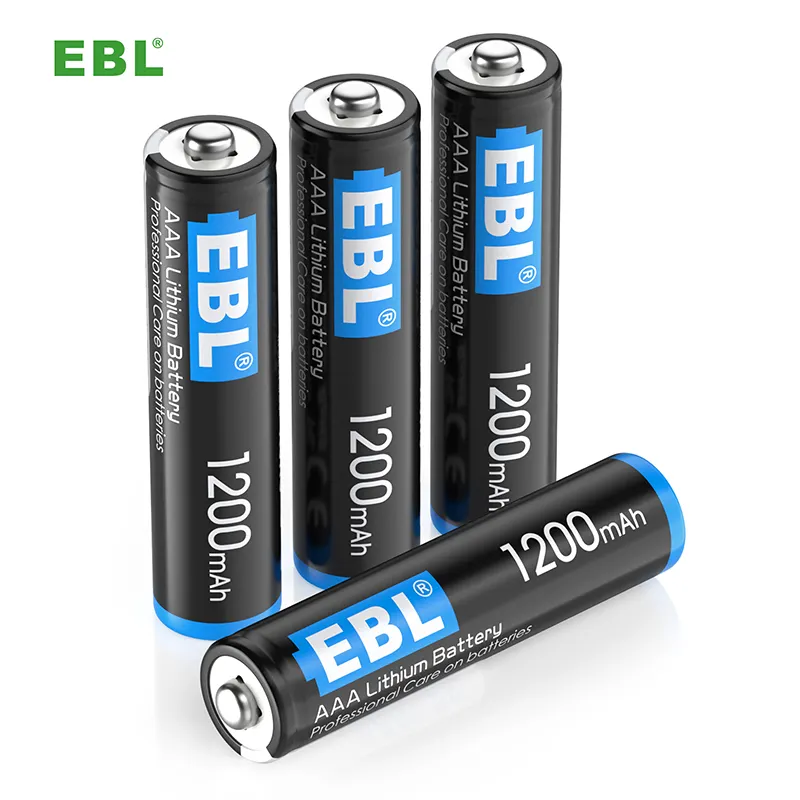 Ebl Aaa Lithium 1.5V baterai isi ulang 1200Mah Lithium besi fosfat Baterai Aaa 1.5V pak