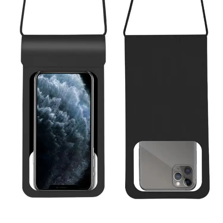 Evrensel IPX8 Pu deri su geçirmez telefon kılıf cep telefonu çantası şeffaf su geçirmez cep telefonu kılıfı