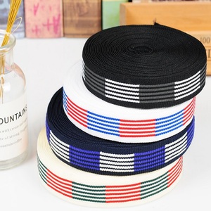 Cinta elástica de poliéster plegable Multicolor personalizada, banda elástica, accesorio de ropa de cintura para costura, producto de cincha - Product Image 5