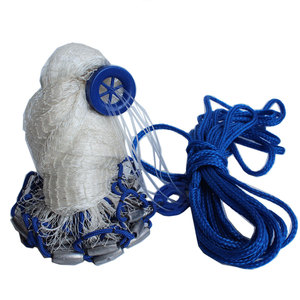 AlotFish 3ft إلى 12FT 3/8 النمط الأمريكي المصبوب صافي الرباط شبكة صيد السمك - Product Image 6