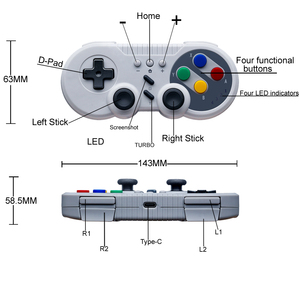 Controlador de juego inalámbrico Gamepad para Nintendo Switch/PS3/PC/Android - Product Image 5