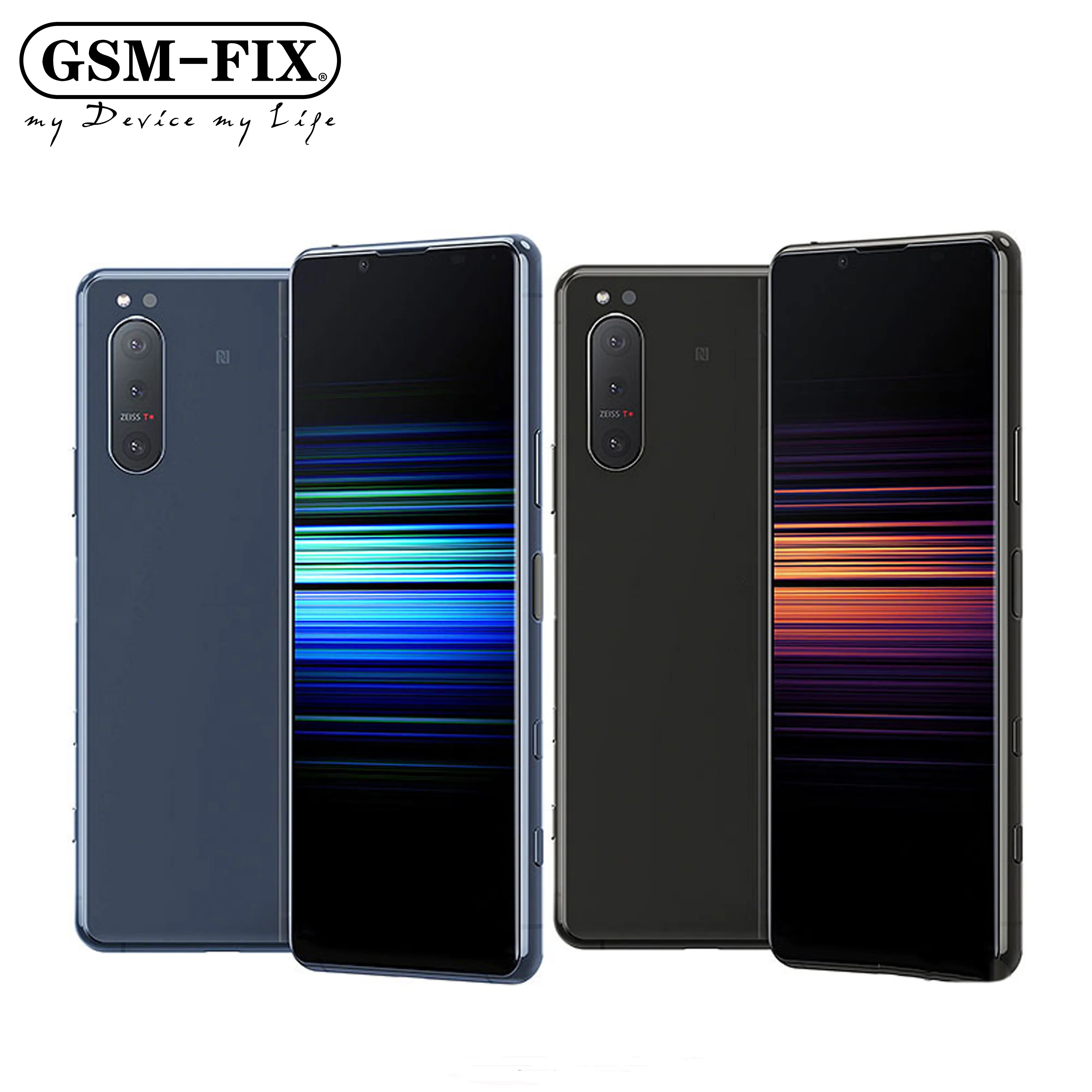 GSM-FIX для Sony Xperia 5 II A002SO 5G телефон 6,1 ''8GB Оперативная память 128GB ROM NFC 12MP * 3 Snapdragon 865 Восьмиядерный Android сотовый телефон