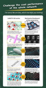 Tri-mode Hot Swap Wired <strong>Keyboard</strong> Blue Tooth 2.4G Wireless Backlit 102 <strong>Keys</strong> Mechanical <strong>Keyboard</strong> - Product Image 3