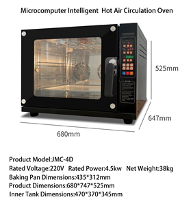 بيع مباشر من المصنع فرن حراري جديد 4 أدراج للمخابز المنزلية للشواء يتميز بجهد فلطية للمكسرات وفاكهة الذرة - Product Image 5