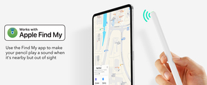 MFi Certified Smart Magnetic Flat Capacitive <strong>Stylus</strong> <strong>Pen</strong> for Apple iPad Pencil Finder 'Find My Device' Locator Plastic Tracker - Product Image 2