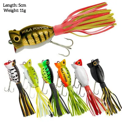 Bán Buôn 11G 5Cm Sâu Biển Wobbler Cứng Bait OEM Topwater Nổi Popper Hồ Trolling Nhân Tạo Bằng Gỗ Popper Bait Seabass