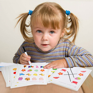 接続を描く子供たちはおもちゃの観察に一致し、同じ接続を見つけて描画に一致するDIY学習教育玩具 - Product Image 3