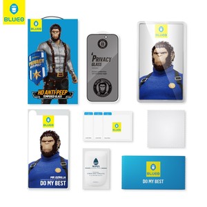 BLUEO 2024新隐私玻璃适用于Iphone 16 Plus Pro Max 28双面防窥视屏幕保护保护膜 - Product Image 6