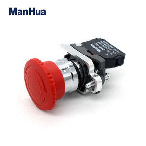 ManHua XB4-BS542 Urgent Stop Red Mushroom NO/NC drehen zu release push button schalter - Product Image 4