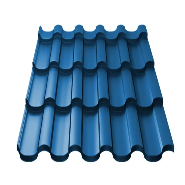 Chapa de aço corrugado para telhados de chapa metálica galvanizada de venda quente Chapa de aço corrugado galvanizado de zinco