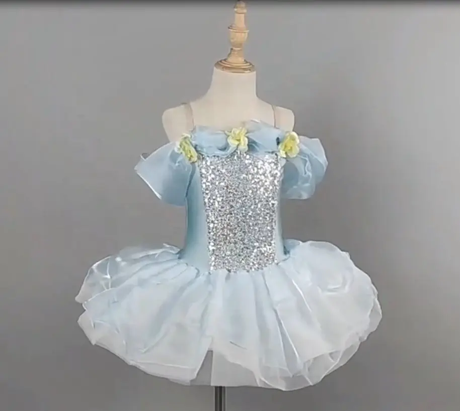 DL027 petit falda de tutú de llegada de un nuevo bebé niñas vestido de unicornio vestido de princesa niñas occidental trajes de baile