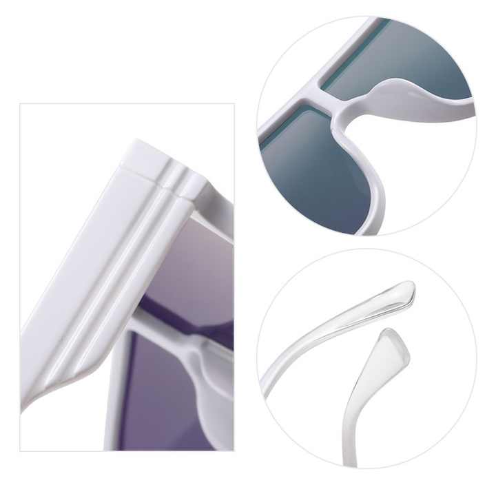 Lbashades 7547 Fashion Sunglasses High Class Unisex One Piece Glasses Sport Mirror Sun Glasses Polarized Big Shades for Men