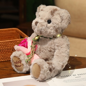Ayı peluş oyuncak sevimli yumuşak peluş <span class=keywords><strong>ted</strong></span>-dy-ayı PP pamuk dolum stres giderici eğlenceli aksesuar Unisex doğum günleri taraflar fabrika