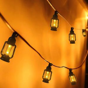 灯油ランプスタイルビンテージシミュレート炎LED屋外ストリングライト中庭パーティーとキャンプ装飾用 - Product Image 3