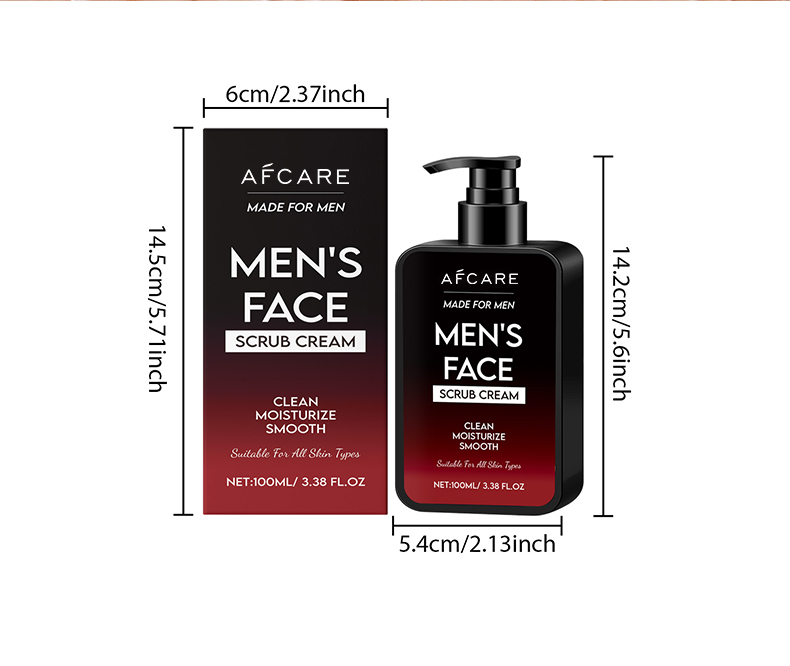 Exfoliant pour le visage pour hommes