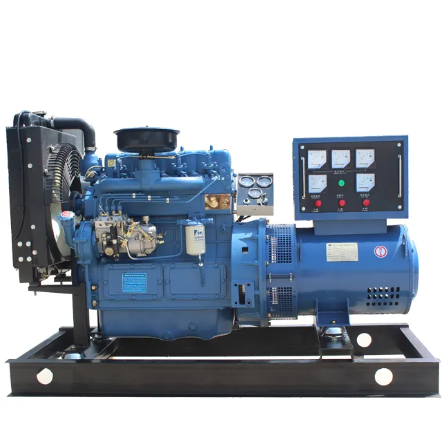 Color Azul Venta caliente 20kw tipo abierto generador diesel con CE ISO certificados