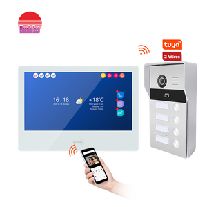 Videoportero de 10 pulgadas, sistema de intercomunicación de Audio para apartamentos múltiples para sistemas de intercomunicación de vídeo para el hogar y la puerta - Product Image 1