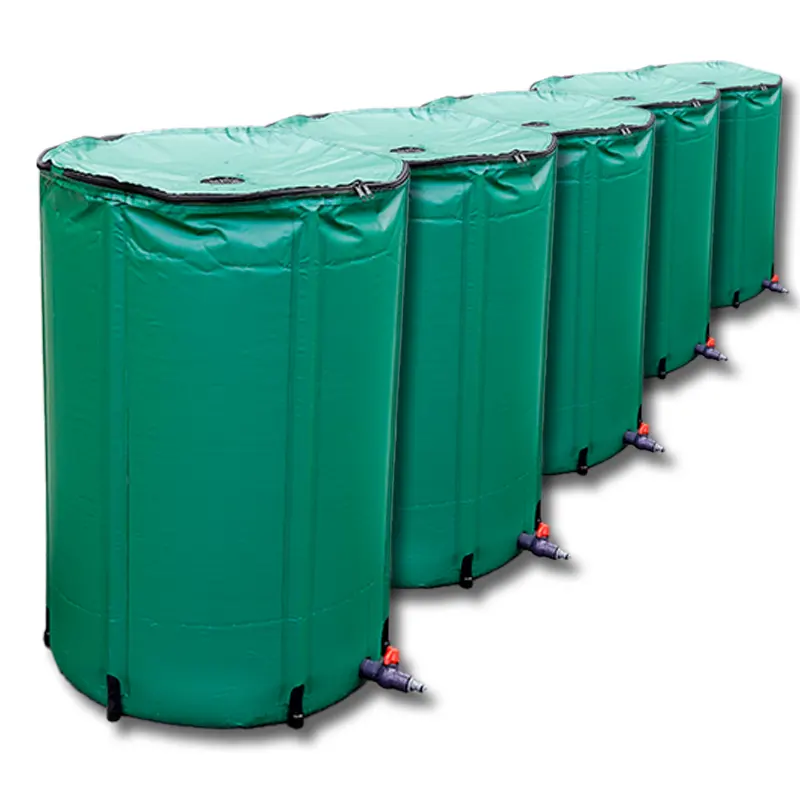 380L Collapsible Foldable Flexible PVC Rainwater Rain Water Collecting Barrel Bucket Tank for Garden Irrigation
