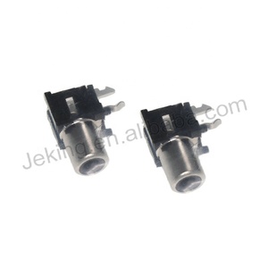 Jeking KLPX toplu PCB dayanağı Jack RCA fono konnektörler kalay PCB dik açı JACK siyah KLPX-0848A-2-B - Product Image 2