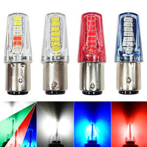 Baobao ไฟเบรก LED สำหรับรถยนต์และรถจักรยานยนต์ใหม่ไฟหน้า1157 2835 32SMD หลอดไฟขนาดเล็กไฟกระพริบ RGB ไฟเบรคน้ำ - Product Image 3