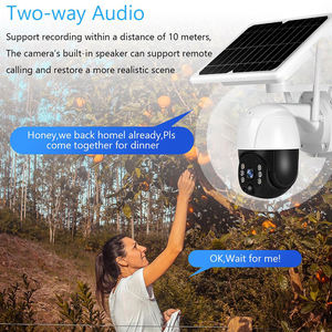 Outdoor Waterproof Cmos <strong>Sensor</strong> 3mp Full Hd Solar CCTV 4G IP PTZ ICSEE Network <strong>Camera</strong> <strong>With</strong> <strong>Memory</strong> Card - Product Image 5