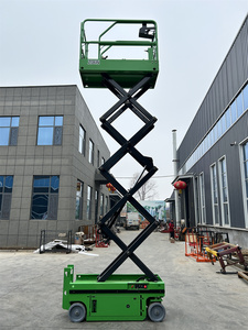Plataforma de trabajo aéreo eléctrico con capacidad de carga de 300kg, elevador de pluma, máquina de elevación hidráulica de 25m, elevador Manual de aluminio portátil para hombre - Product Image 3
