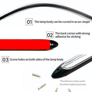 Araba far sıralı DRL için LED gündüz çalışan ışık LED şerit dönüş sinyali beyaz sarı akış araç 12V için LED gün ışığı - Product Image 4