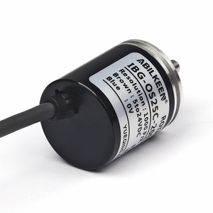 Incr kodlayıcı 5-24VDC Dia 30mm katı mil phi 4mm itme-çekme çıkış tipi düğme çıkış tel artımlı döner kodlayıcı 1000 P/R - Product Image 3