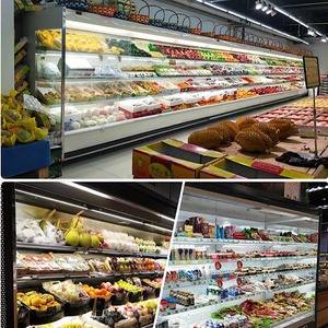 Vegetables Fruit Display Refrigerators Fruit Refrigerator for Supermarket/Grocery Store Commercial Open <strong>Chiller</strong> for Sale - Product Image 5