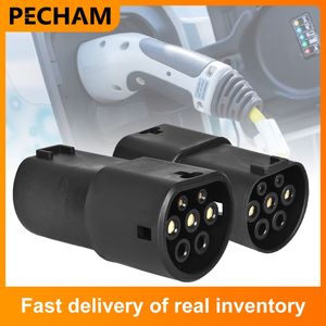 专业工厂220v 5芯电动充电器32A IP55 GBT单相2型适配器中国电动汽车插头适配器连接器 - Product Image 2