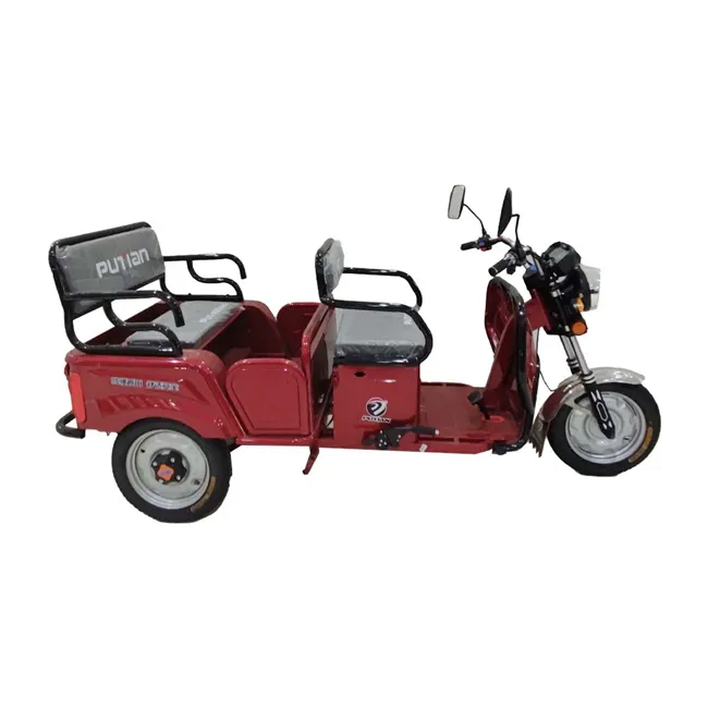 Easy And Convenient Ckd Electric Tricycle Battery Run Rickshaw With Basket