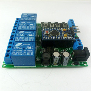 IO22C04 4Ch Dc 5-24V Pro Mini Plc Board relè Shield Module per Arduino Multi-funzione Delay Timer Switch Board