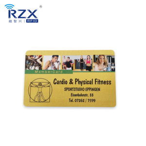健身房俱乐部和休闲中心印刷PVC运动健康中心健身房会员卡RFID带二维码条码卡