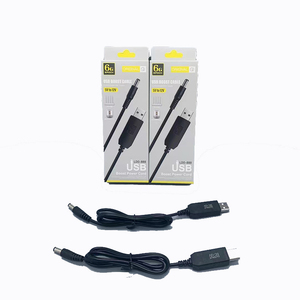 High Quality 1m Power Booster Step up Charger 5.5x2.1 <strong>mm</strong> DC 5V to 12V USB <strong>Cable</strong> for Wifi Router Modem Fan LED Light - Product Image 1