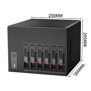 BKHD NAS sunucu 6-Bay HDD SSD Intel işlemci N5105 N100 Core i3 i5 i7 4x2.5GbE TrueNAS Unraid ESXi PVE Docker ile uyumlu - Product Image 2