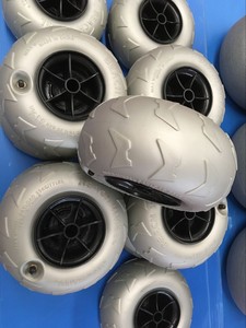 320mm rond en forme de Graisse Pneu Basse Pression non roulement pneumatique Chariot De Plage De Sable de roue de ballon - Product Image 5