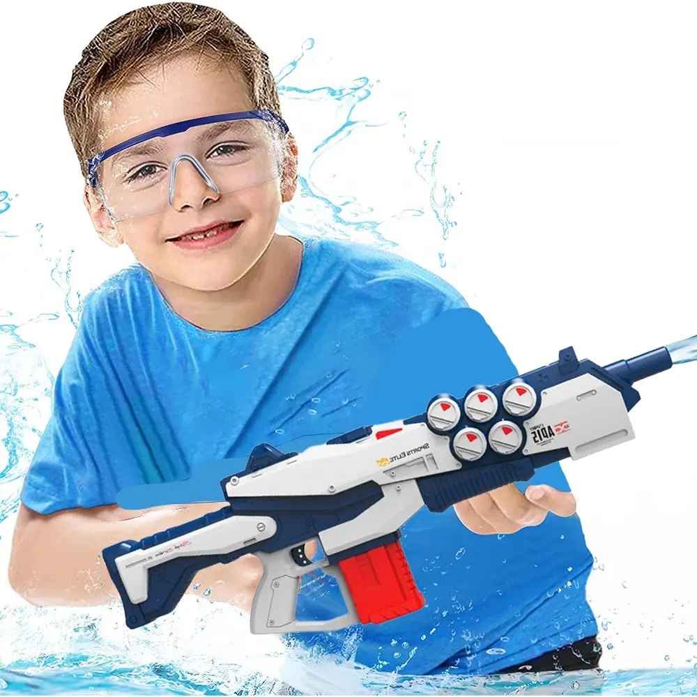 Pistolas de agua eléctricas para niños y adultos, pistolas de agua automáticas de largo alcance, 800ML, l motorizado, Pisto